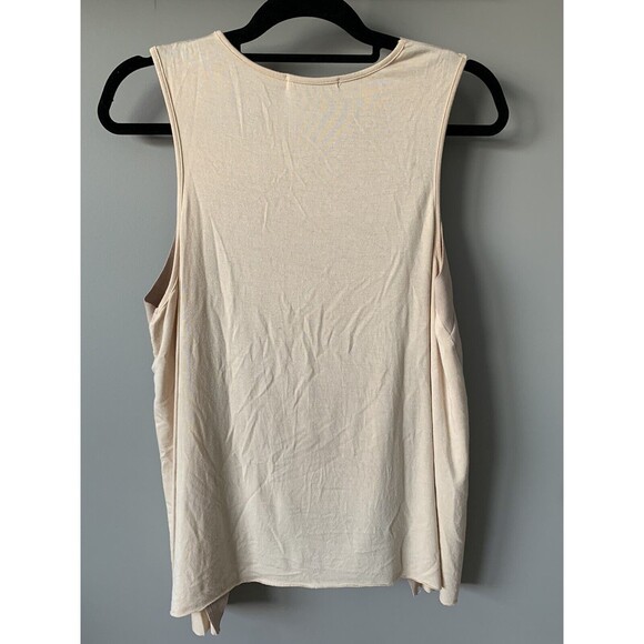 Bishop+Young Top Womens Medium Beige Brown Paulina Faux Suede Mauve Western boho - Picture 5 of 5